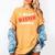 I Read Banned Books Censored Red Stamp Reading Librarian Women's Comfort Colors T-Shirt Mustard
