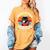 Read Books Drink Coffee Fight Evil Cat Premium Women's Comfort Colors T-Shirt Mustard