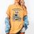 Read Books Be Kind Stay Weird Skeleton Reading Book Lover Women's Comfort Colors T-Shirt Mustard