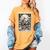Read In Peace Skeleton Book Lover Bookworm Book Women's Comfort Colors T-Shirt Mustard