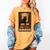 The Reader Cat Book Reading Halloween Tarot Card Women's Comfort Colors T-Shirt Mustard
