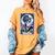 The Reader Tarot Card Reading Skeleton Skull Book Lover Women's Comfort Colors T-Shirt Mustard The Reader Tarot Card Reading Skeleton Skull Book Lover Women's Comfort Colors T-Shirt Mustard
