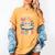 Reading Axolotl Book Lover Wildflowers Women's Comfort Colors T-Shirt Mustard