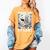 Reading Time At Last Book Lover Introvert Skeleton Reading Women's Comfort Colors T-Shirt Mustard