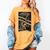 Reading Between The Timelines Time Travel Books Women's Comfort Colors T-Shirt Mustard