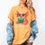 Readsolotl Kawaii Axolotl Reading Book Lover Women's Comfort Colors T-Shirt Mustard