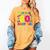 Retro 80's Costume 80s Nostalgia Party Women's Comfort Colors T-Shirt Mustard
