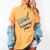 Retro Cassette Tape & Pencil Rewind Nostalgia Party 80s 90s Premium Women's Comfort Colors T-Shirt Mustard