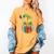 Retro Christmas Ornament Book Christmas Teacher Librarian Women's Comfort Colors T-Shirt Mustard