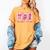 Retro Coquette Bow All Booked For Valentines Book Lover Cute Women's Comfort Colors T-Shirt Mustard