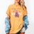 Retro Library Book Fair Queen School Reading Girls Women's Women's Comfort Colors T-Shirt Mustard