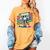 Retro Old Cassette Tape Cartoon With Walker Nostalgia Premium Tri-Blend Women's Comfort Colors T-Shirt Mustard