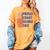 Retro Proud Coast Guard Dad Graduation Dad Usa Flag Outfit Women's Comfort Colors T-Shirt Mustard