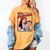 Retro Vampire Book Cover Style Stay Hydrated Halloween Women's Comfort Colors T-Shirt Mustard Retro Vampire Book Cover Style Stay Hydrated Halloween Women's Comfort Colors T-Shirt Mustard