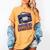 Rewind Good Times Retro VHS Tape Nostalgia 80s 90s Premium Tri-Blend Women's Comfort Colors T-Shirt Mustard