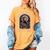 Salem Witch Book Club All Witches Welcome Spooky Halloween Women's Comfort Colors T-Shirt Mustard