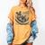 Schnauzer Hammock Reading Book Schnauzer Glasses Women's Comfort Colors T-Shirt Mustard