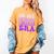 In My School Librarian Era Groovy Back To School Book Lover Women's Comfort Colors T-Shirt Mustard