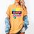 Senior 2022 Graduation Class Of 2022 Retro 90's Graduation Women's Comfort Colors T-Shirt Mustard
