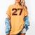 Senior 2027 Maroon Senior Class Of 27 Jersey Graduation Women's Comfort Colors T-Shirt Mustard
