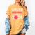 Senior Cheerleader Grandma Cheer Class Of 2026 Graduation Women's Comfort Colors T-Shirt Mustard