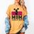 Senior Cheerleader Mom Cheer Class Of 2025 Graduation Women Women's Comfort Colors T-Shirt Mustard