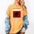 SENIOR CITIZENS DAY Don't Forget My DISCOUNT Graduation Day Women's Comfort Colors T-Shirt Mustard