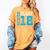 Senior Class 18 Shirt Graduation Apparel T-Shirt Women's Comfort Colors T-Shirt Mustard