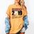 Senior Class Of 2019 Tshirt Graduation School Baseball Women's Comfort Colors T-Shirt Mustard