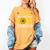 Senior Class Of 2022 Sunflower Graduation Seniors 22 Women's Comfort Colors T-Shirt Mustard