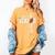 Senior Class Of 2024 Football Graduation Party Favors 2024 Women's Comfort Colors T-Shirt Mustard