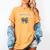 Senior Class Of 2026 Cheerleading Coquette Bow Graduation Women's Comfort Colors T-Shirt Mustard
