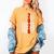 Senior Class Of 2026 Patriotic American USA Flag Graduation Women's Comfort Colors T-Shirt Mustard