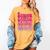 Senior Class Of 2026 Pink Coquette Bow Graduation 2026 Women's Comfort Colors T-Shirt Mustard