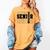 Senior Class Of 2026 Varsity Text Graduation Women's Comfort Colors T-Shirt Mustard
