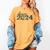 Senior Graduation Class Of 2024 Cute Senior 2024 Flowers Women's Comfort Colors T-Shirt Mustard