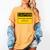 A Simple Yellow Warning Sign For Introvert Women's Comfort Colors T-Shirt Mustard A Simple Yellow Warning Sign For Introvert Women's Comfort Colors T-Shirt Mustard