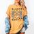 Skeleton Heart Read Reading Book Librarian Halloween Women Women's Comfort Colors T-Shirt Mustard