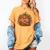 Smart Book Pumpkin Retro Fall Teacher Reading Halloween Women's Comfort Colors T-Shirt Mustard