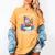 Snowman Reading Snow Many Books Snow Little Time Winter Women's Comfort Colors T-Shirt Mustard