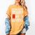 Socializing Drains My Battery Introvert Women's Comfort Colors T-Shirt Mustard