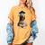 Spinone Italiano Dog Graduation Cap School Graduate Owner Men Women Kids Women's Comfort Colors T-Shirt Mustard