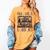 Spooky Halloween Bookshelf Bookcase Read More Books Women's Comfort Colors T-Shirt Mustard