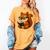Squirrel Reading Book Lover Women's Comfort Colors T-Shirt Mustard