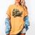 Sulcata Tortoise Reading A Book Women's Comfort Colors T-Shirt Mustard