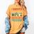 i Survived My Wife Bachelor's Degree Wife Graduation Women's Comfort Colors T-Shirt Mustard
