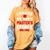 I Survived My Wife's Master's Degree Graduation Women's Comfort Colors T-Shirt Mustard