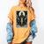 Tarot Cards Guide Book Esoteric Mysticism Clothing Tarot Card Justice Women's Comfort Colors T-Shirt Mustard