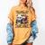 Teacher Bookworm Book Lover Panda Reading Book Librarian Tee Women's Comfort Colors T-Shirt Mustard