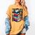 Teacher Librarian Kawaii Penguin Book Lover Penguin Women's Comfort Colors T-Shirt Mustard